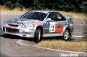 Thomas Bardea e Mirko Franzi in gara al 25° Rally Appennino Reggiano 2001.