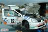 Assistenza per la Clio S1600 di Thomas Bardea e Mirko Franzi agli shake down del 33° Valle d'Aosta 2003