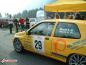 Stefano Moretti e Giulio Oberti all'arrivo di una prova del 22° Rally di Vallecamonica (11/09/2004)