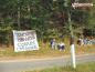 Striscione dei fans di Roberto Monchieri al 22° Rally di Vallecamonica (11/09/2004)