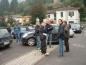 Foto di gruppo prima delle ricognizioni del 23° Rally A.C. Como.
Da sinistra Laura Gianesini, Fabio Panzeri, Thomas Bardea, Mirko Franzi, Massimo Garbellini, Sergio Marconato e l'"intruso" Giuseppe Guaita (20/10/2004)