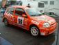 La Clio che Danilo Colombini doveva utilizzare al 23° Rally A.C. Como prima che si rompesse il motore (22/10/2004)