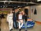 Foto di gruppo nei box al Monza Rally Show.
Da sinistra: Mirko Franzi, Mauro Baggini, Nicola Tocalli, Thomas Bardea e Petra Bardea (28/11/2004)