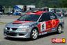 La Mitsubishi Evo 8 di Stefano Moretti prima delle verifiche della 49° Coppa Valtellina (27/05/2005)