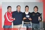 Thomas Bardea e Danilo Colombini premiano Alessandro Butti e Elena Rigamonti quali vincitori del Trofeo Peugeot 106 2° Zona.